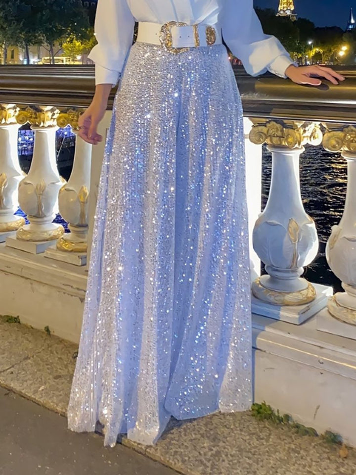 Amelia | V-Neck Glitter Dress