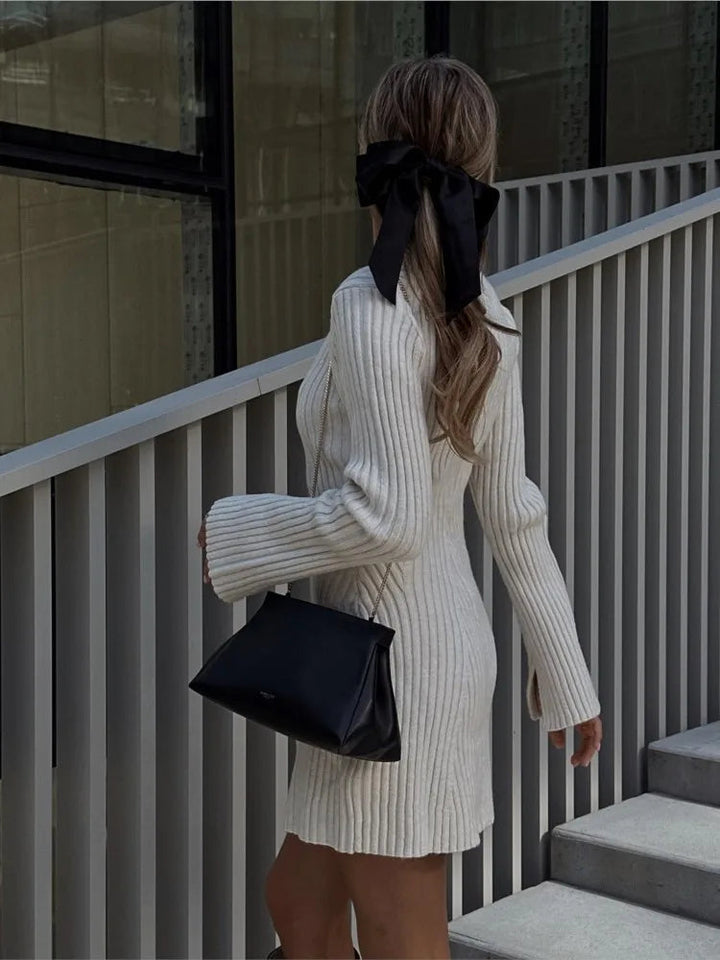 Medina | High Neckline Mini Dress
