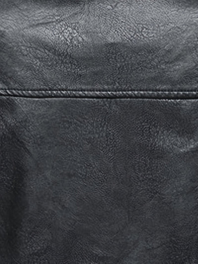 Ron | Comfortable Leather jacket with stand-up collar