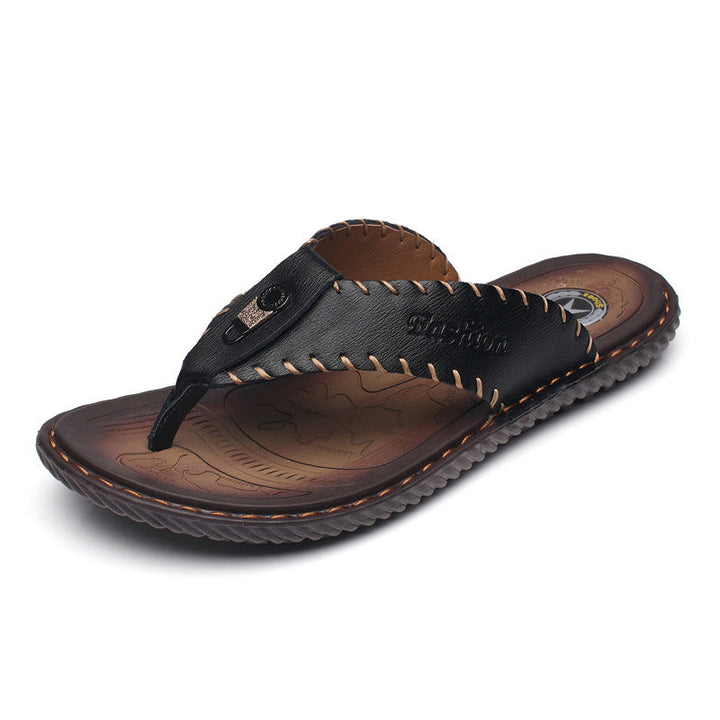 Joellen | Leather flip flops Sandals