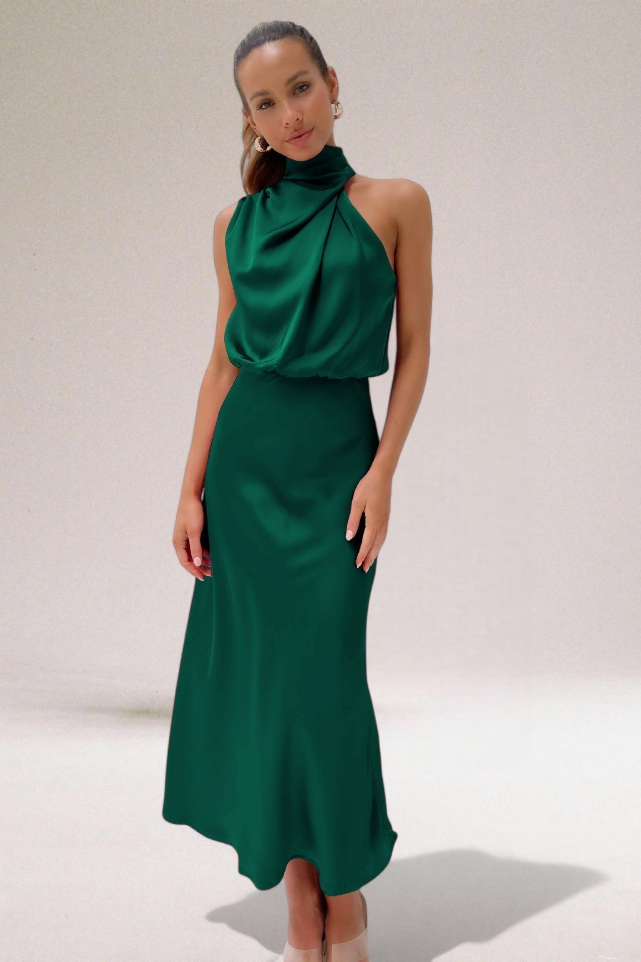 Evelyn | Glamorous satin dress