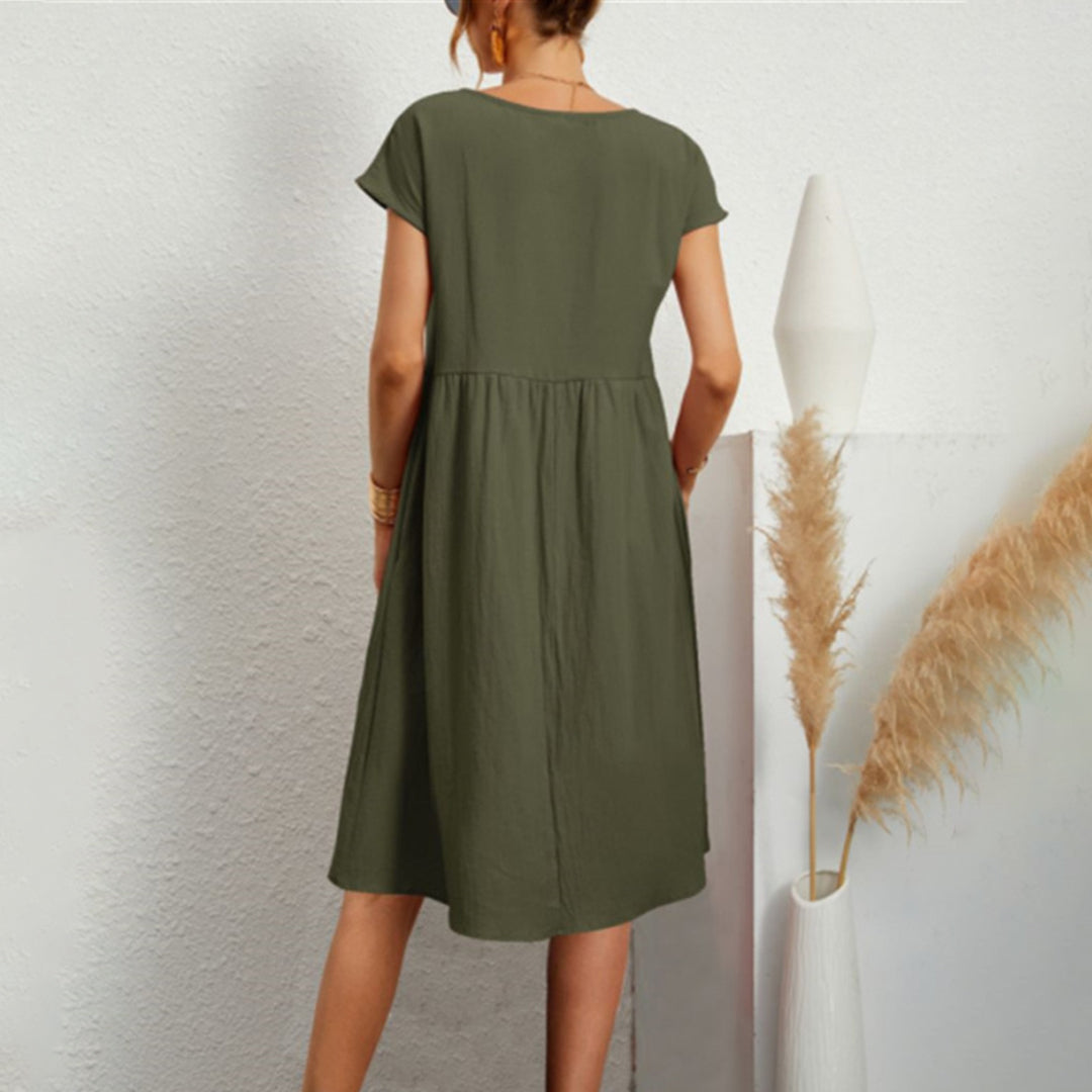 Isabella | Comfortable Short Sleeve Dress