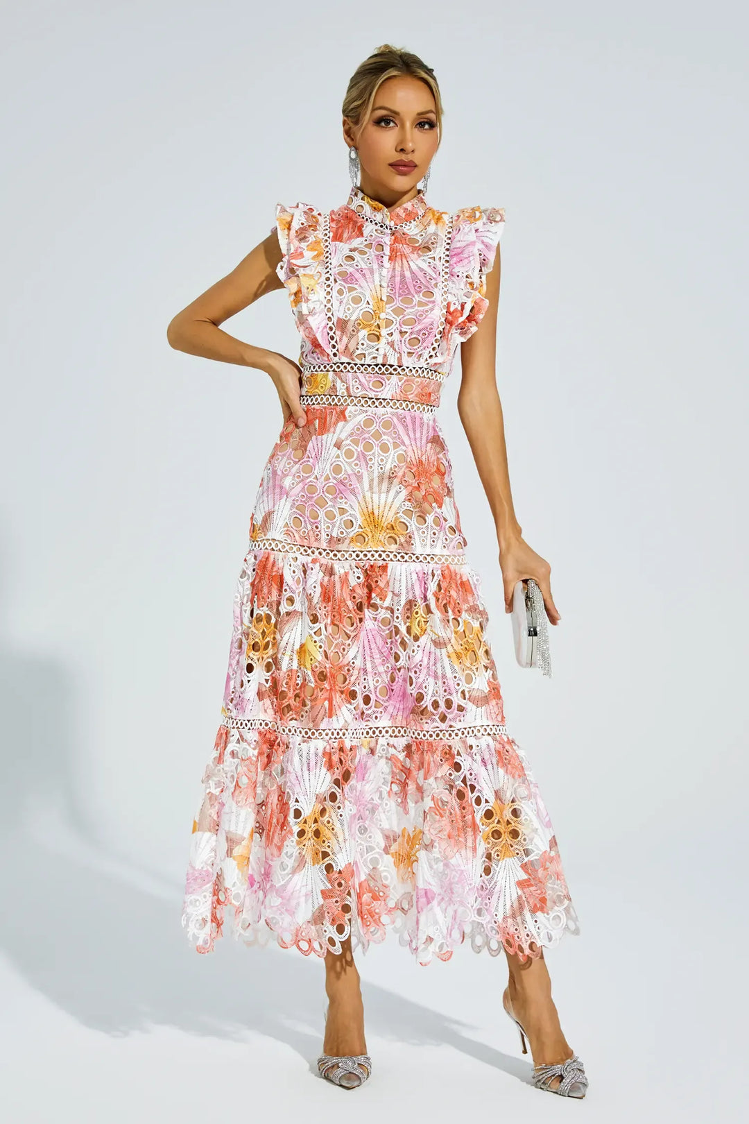 Paula | Hollow out midi dress