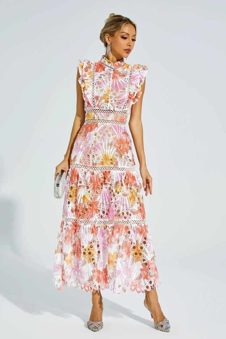Paula | Hollow out midi dress
