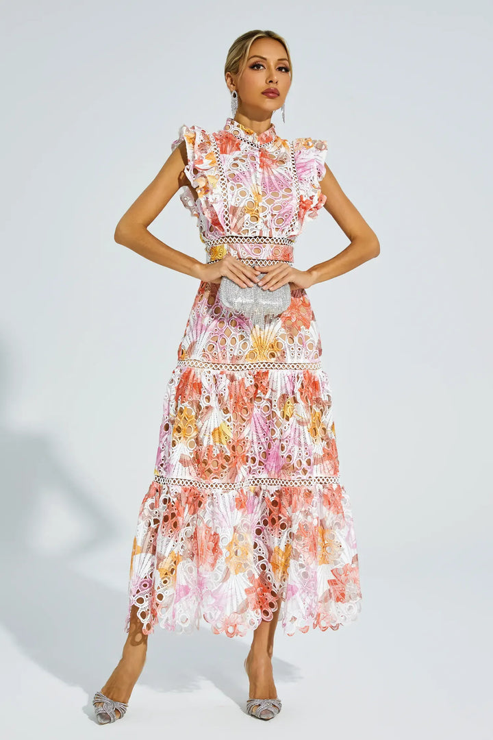 Paula | Hollow out midi dress