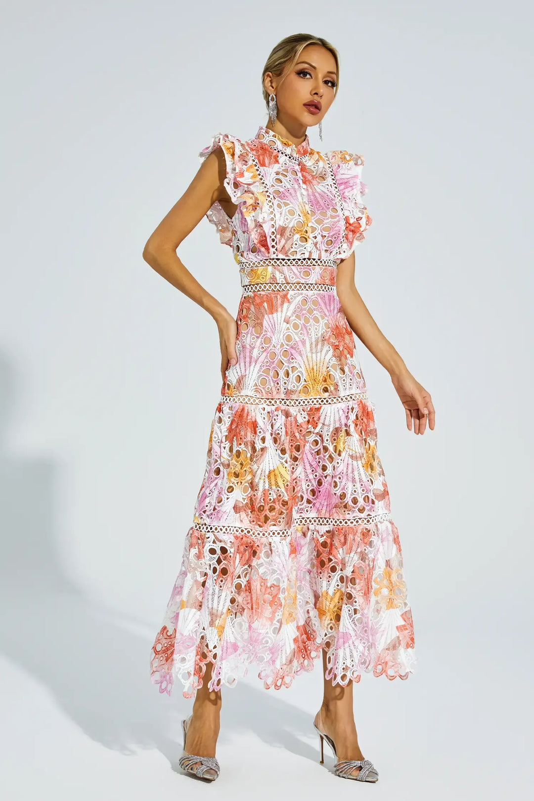 Paula | Hollow out midi dress