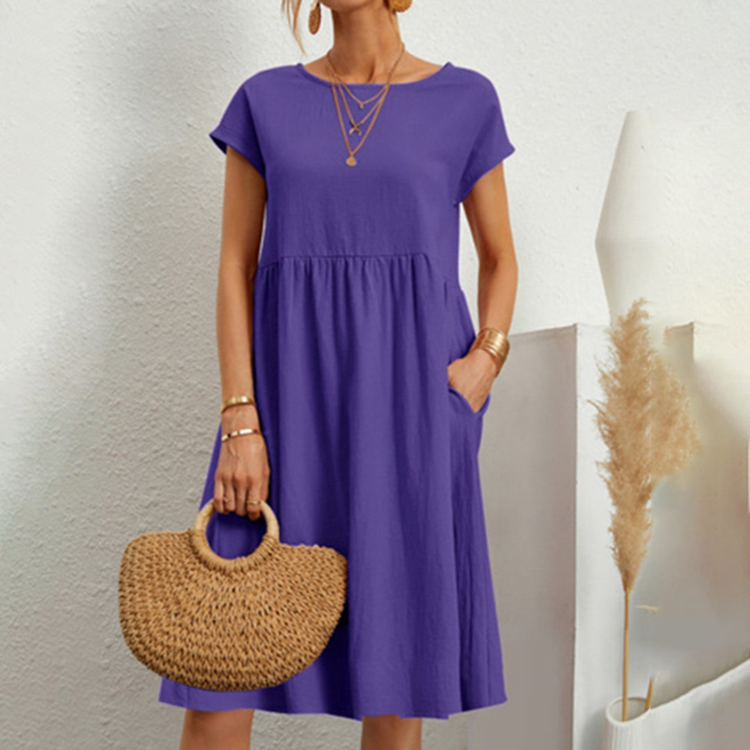 Isabella | Comfortable Short Sleeve Dress