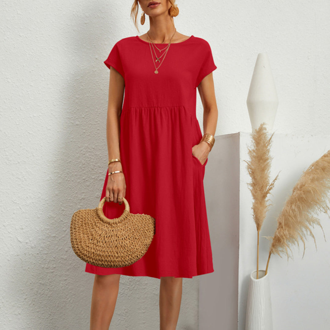 Isabella | Comfortable Short Sleeve Dress