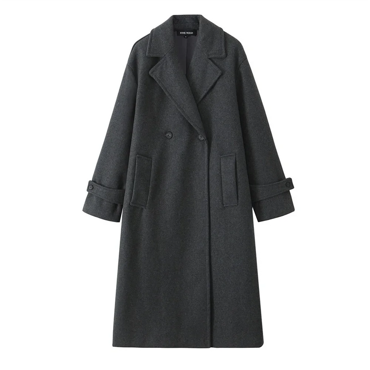 Women's Wear High End Casual Soft Loose Collar Long Sleeve Coat