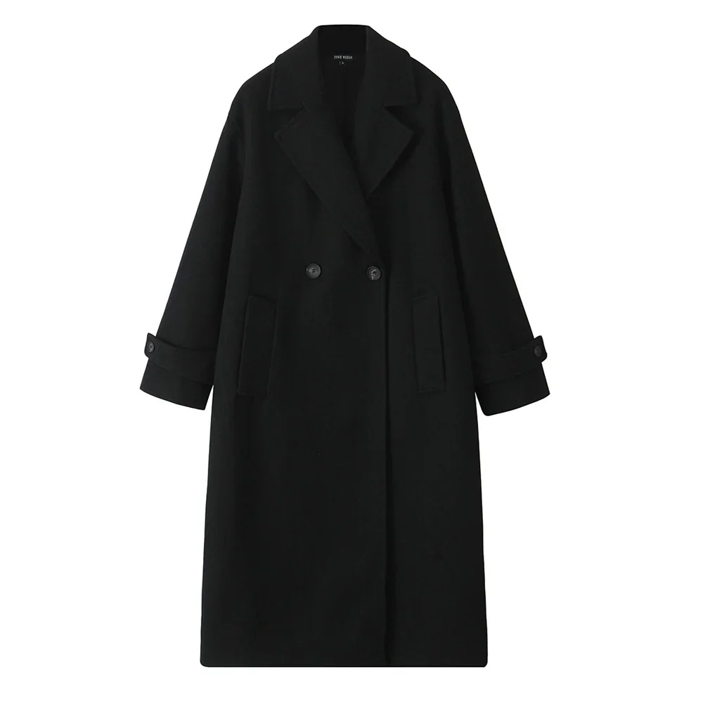 Women's Wear High End Casual Soft Loose Collar Long Sleeve Coat