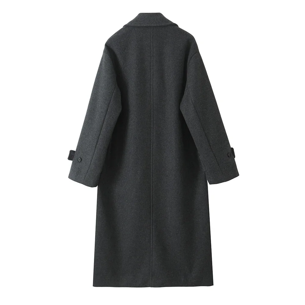 Women's Wear High End Casual Soft Loose Collar Long Sleeve Coat