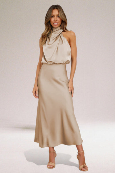 Evelyn | Glamorous satin dress