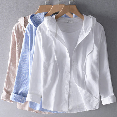 Isabella | Lightweight hooded blouse