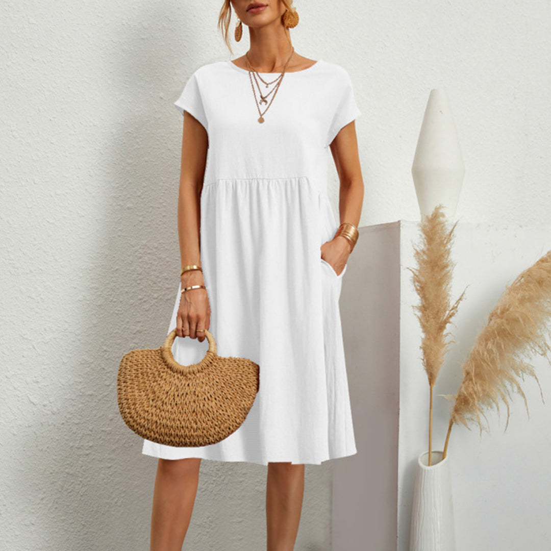 Isabella | Comfortable Short Sleeve Dress