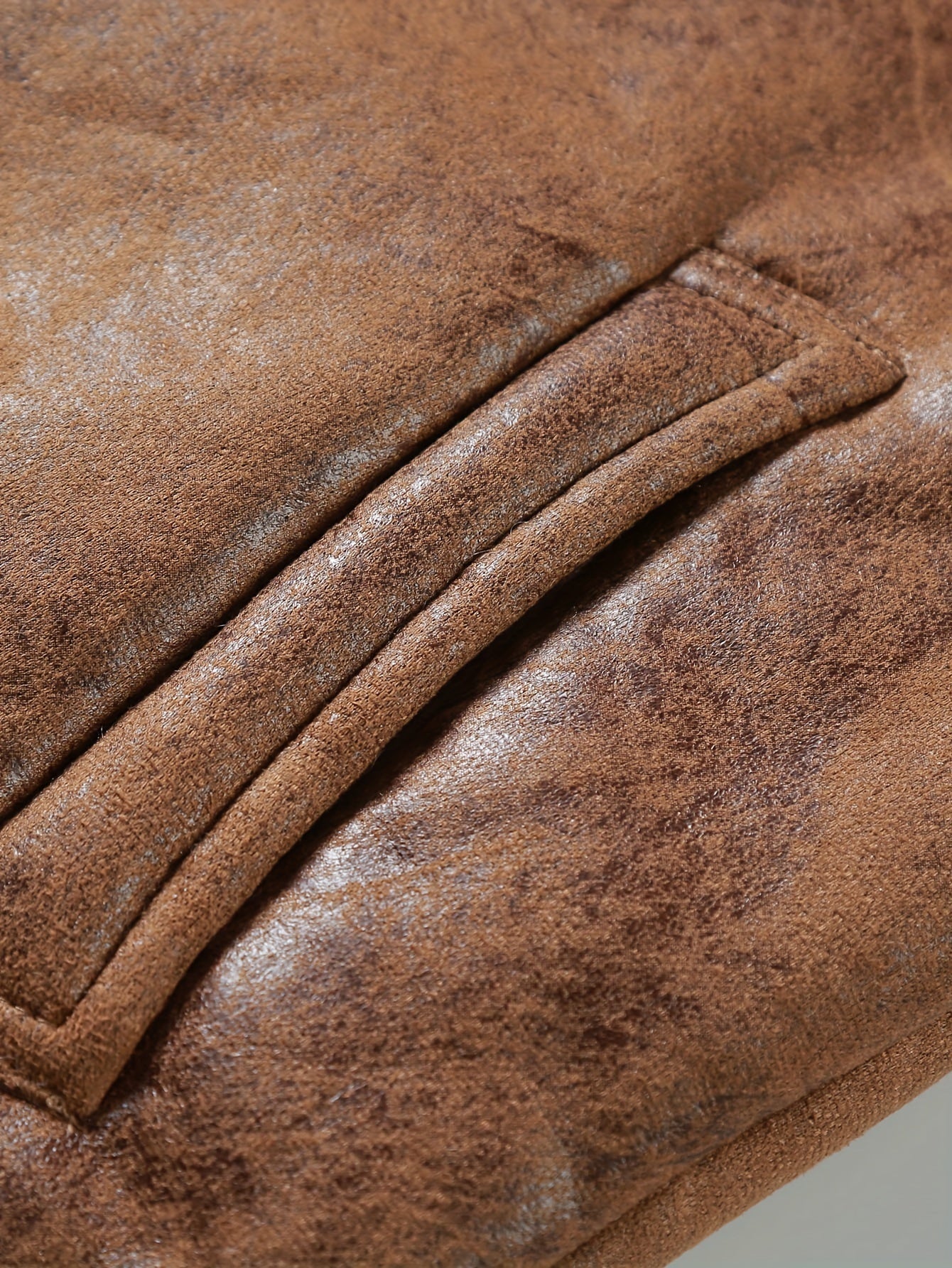 James | Leather jacket with stand-up collar