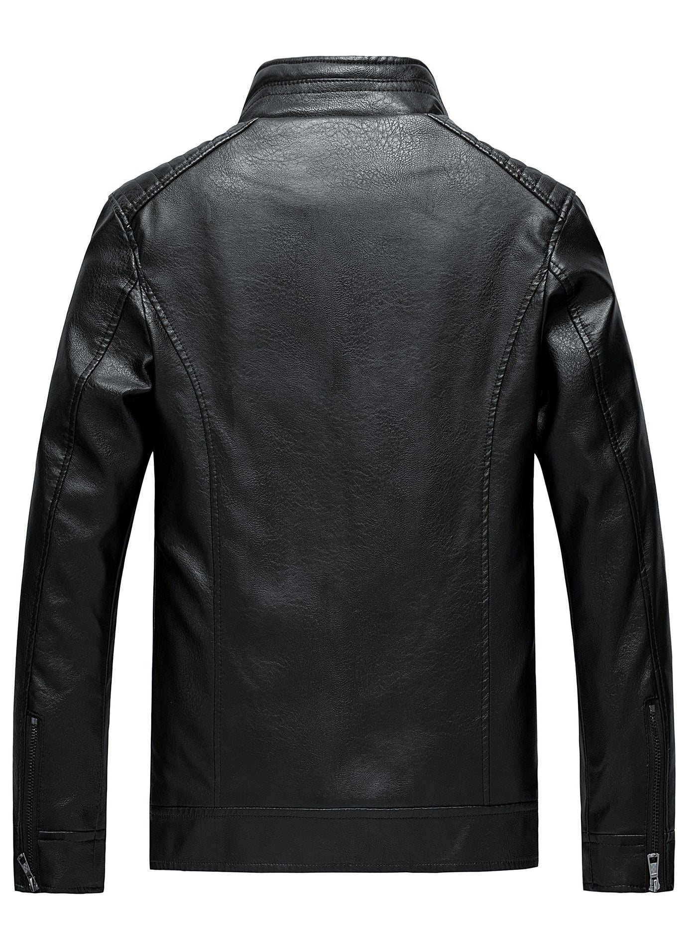 John | Stylish Leather Jacket with Zipper Pockets