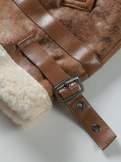 James | Leather jacket with stand-up collar