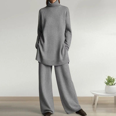 Charlotte | Turtleneck Sweater with Wide Leg Pant Set