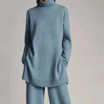 Charlotte | Turtleneck Sweater with Wide Leg Pant Set