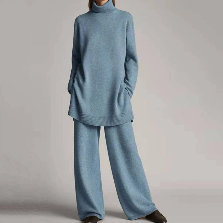 Charlotte | Turtleneck Sweater with Wide Leg Pant Set