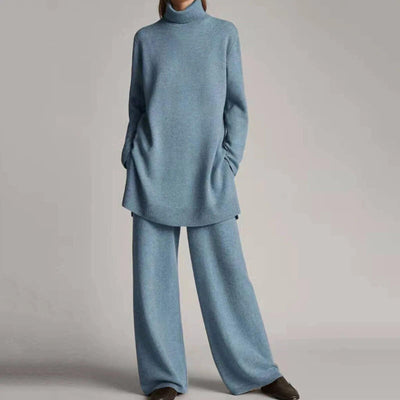 Charlotte | Turtleneck Sweater with Wide Leg Pant Set