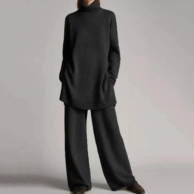 Charlotte | Turtleneck Sweater with Wide Leg Pant Set