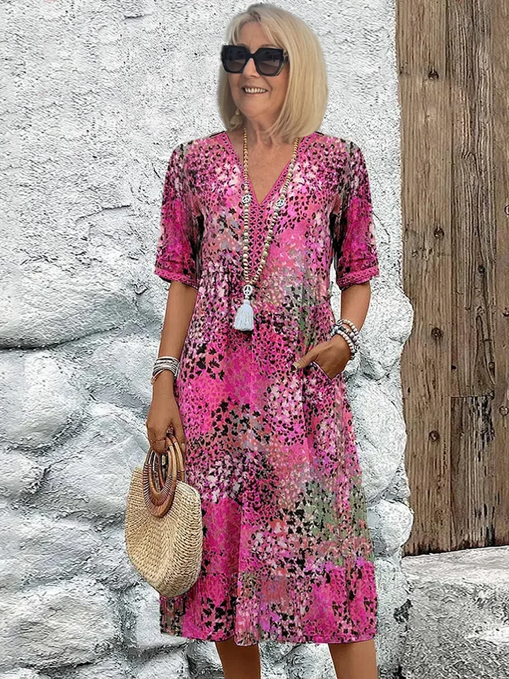 Emma | Vibrant mid-length dress
