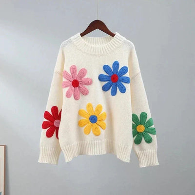 Everly | Modern floral sweater